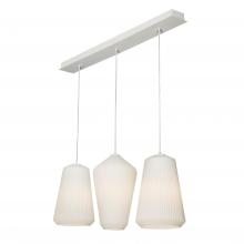 AFX Lighting, Inc. LLYP11MBWHLNR3 - Lily 3 Light Linear Pendant