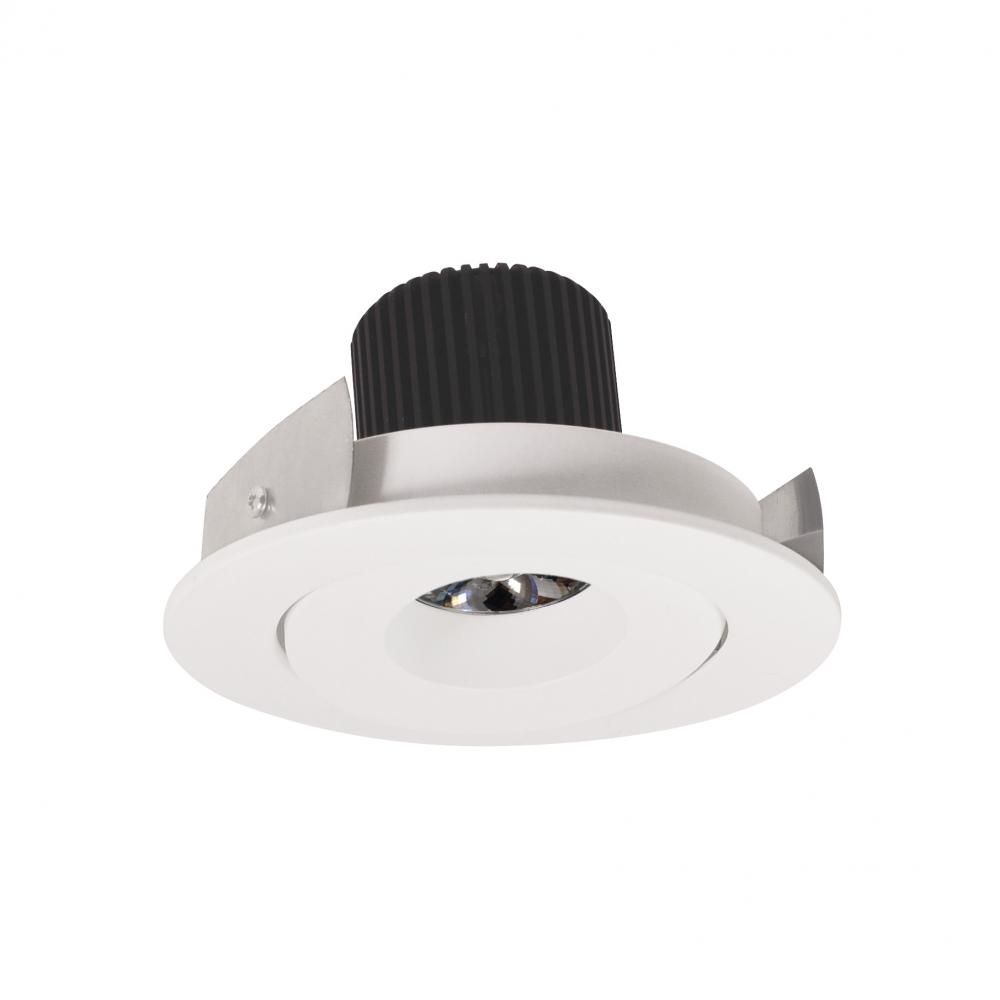 4&#34; Iolite LED Round Adjustable Gimbal, 10-Degree Optic, 800lm / 12W, 4000K, White Finish