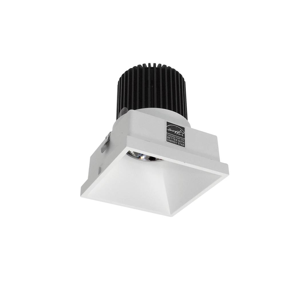 4&#34; Iolite LED Square Trimless Downlight, 10-Degree Optic, 800lm / 12W, 3000K, Matte Powder White