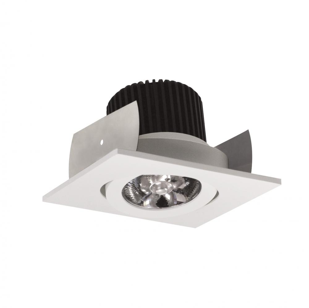 2&#34; Iolite LED Square Adjustable Gimbal, 10-Degree Optic, 800lm / 12W, 2700K, White Finish