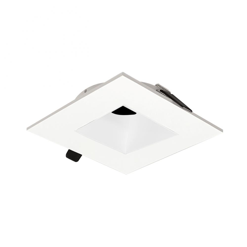 2&#34; Iolite Can-less Square Downlight Trim, White finish