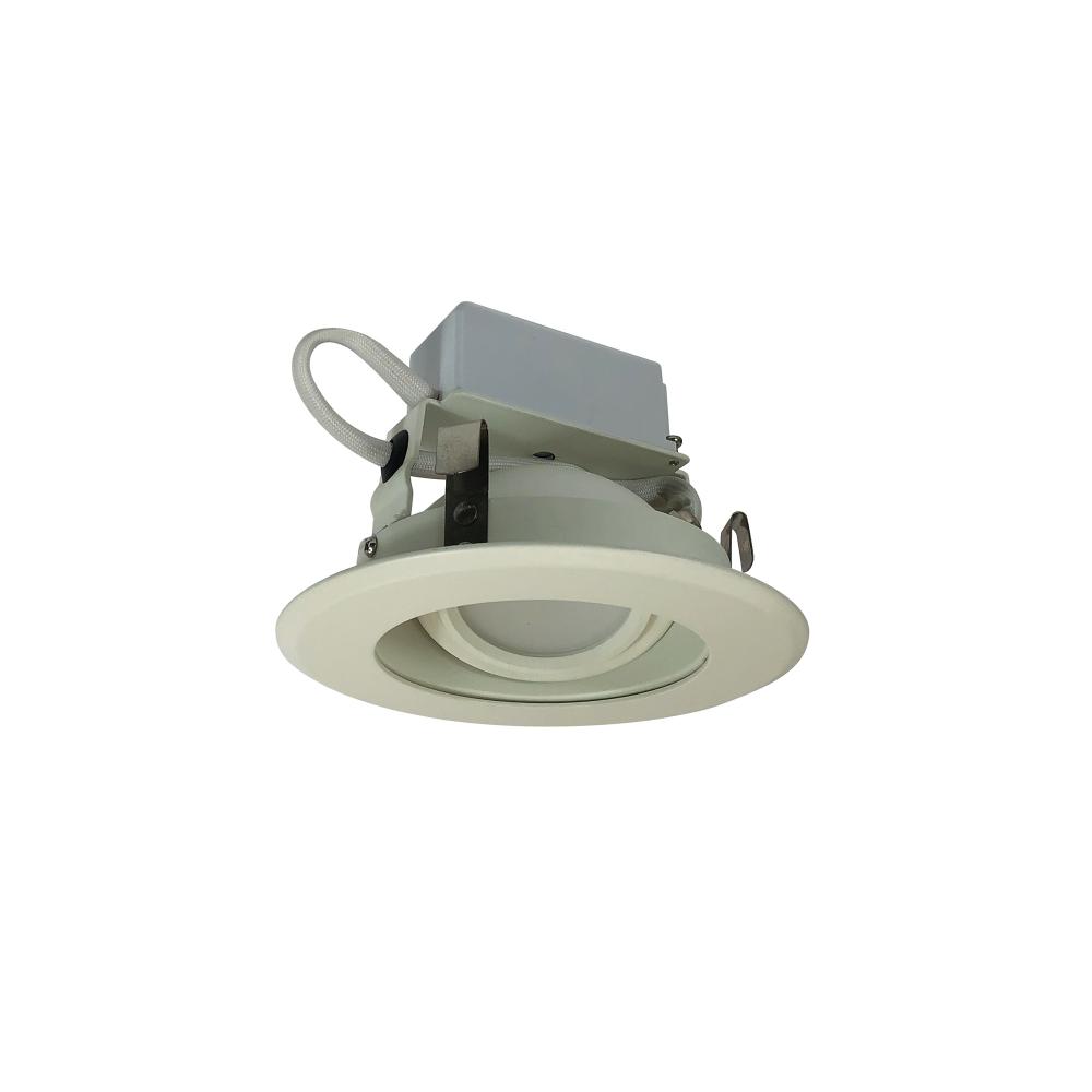 4&#34; Cobalt Adjustable LED Retrofit, 1000lm / 12W, 3000K, White Reflector / White Flange