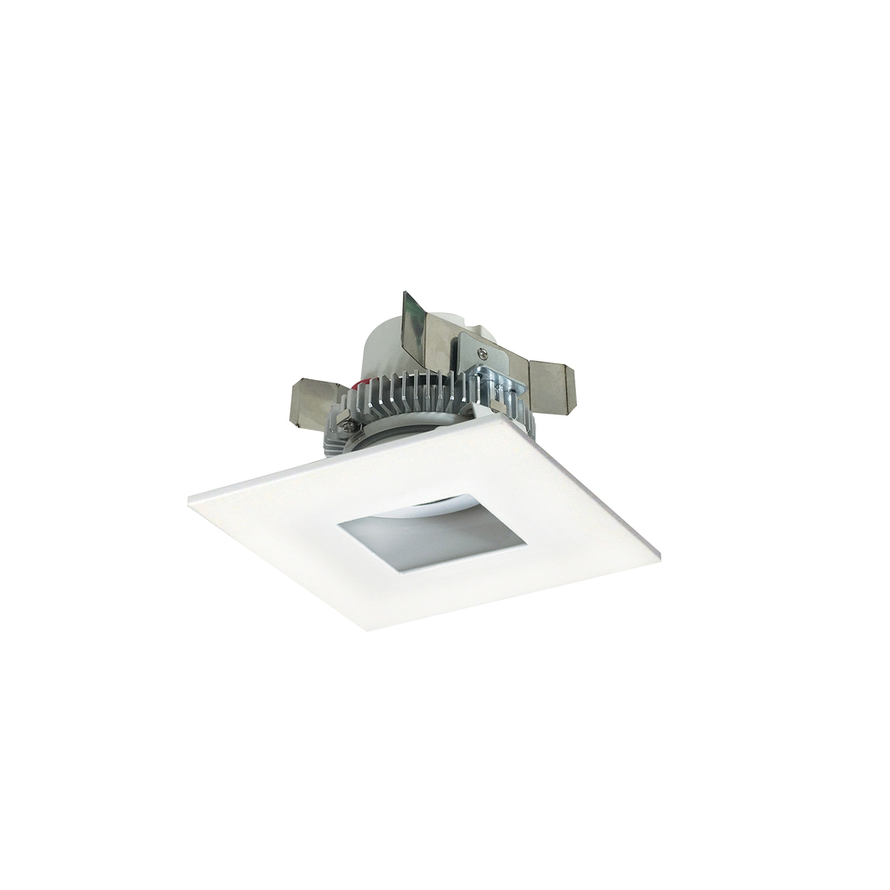 4&#34; Cobalt Click LED Retrofit, Square Pinhole, 750lm / 10W, 3000K, Matte Powder White Flange