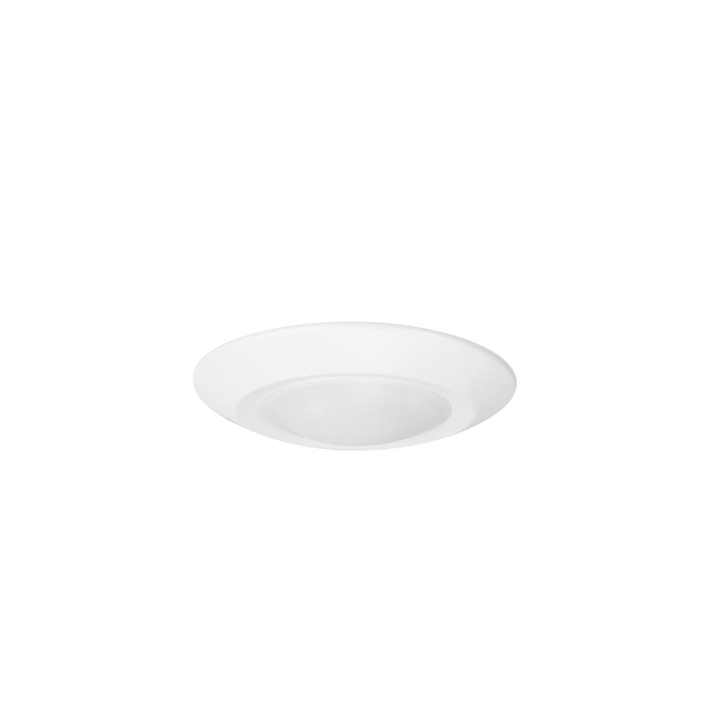 4&#34; Regressed AC Opal LED Surface Mount, 700lm / 11W, 4000K, White finish