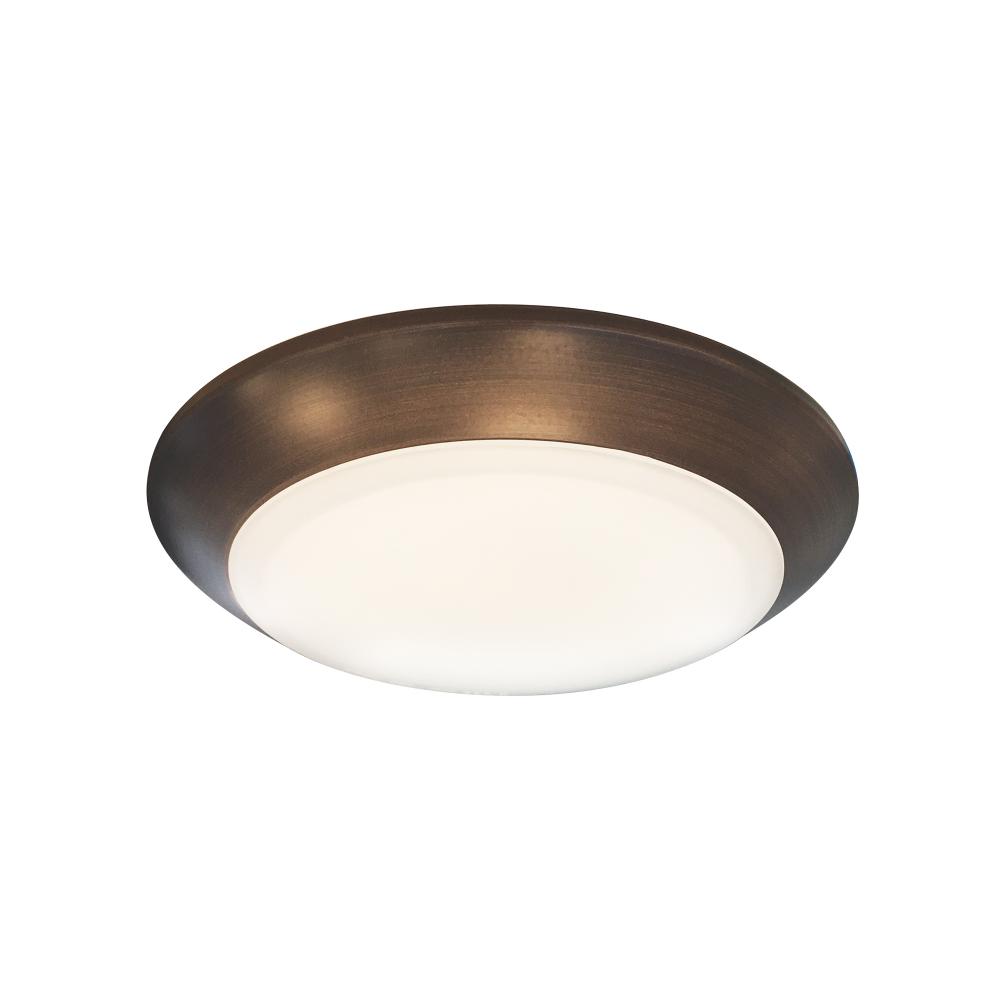 6&#34; AC T24 Opal LED Surface Mount, 1050lm / 16W, 4000K, Bronze finish