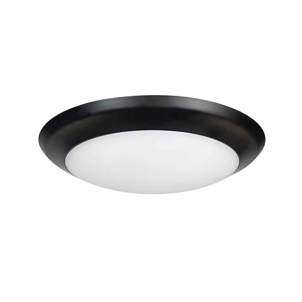 6&#34; AC Opal LED Surface Mount, 1100lm / 16.5W, 3000K, Black finish