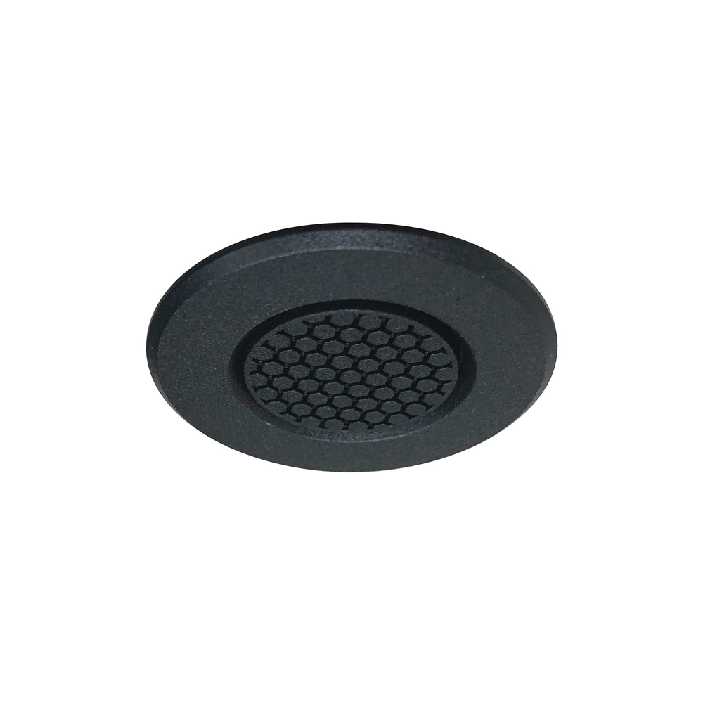 1&#34; Round M1 Hex Cell Louver Trim, Black