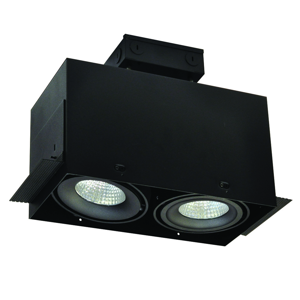 LED Trimless 2-Head MLS Housing, 30W / 2100lm per Head, 3500K, 16-Degrees Spot, White, 120-277V