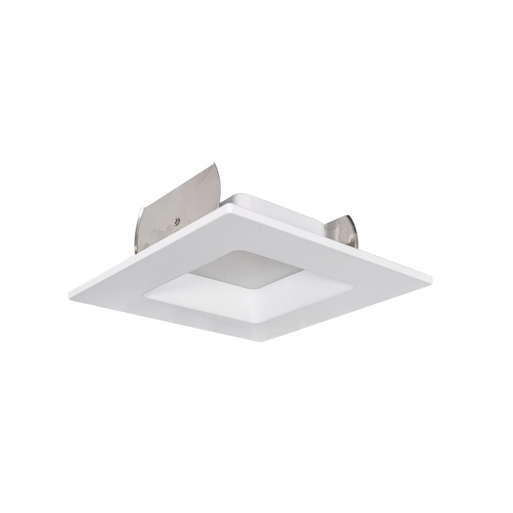 4&#34; AC Onyx Square LED Retrofit Reflector, 1000lm / 14.5W, 2700K, White Finish