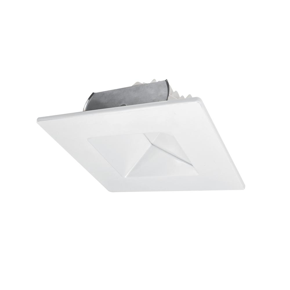 4&#34; AC Onyx Square Wall Wash LED Retrofit, 700lm / 11W, Selectable CCT, White Finish