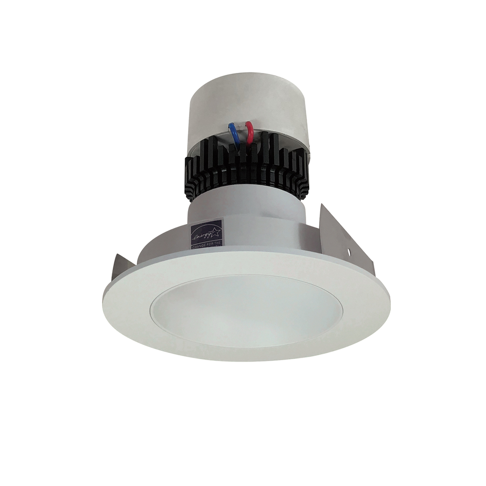 4&#34; Pearl LED Round Retrofit Reflector, 1000lm / 12W, 3000K, White Reflector / White Flange