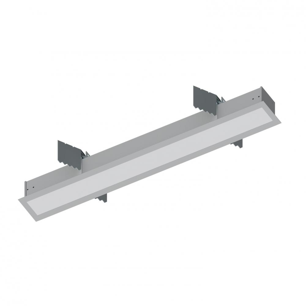 2&#39; L-Line LED Recessed Linear, 2100lm / 3500K, Aluminum Finish