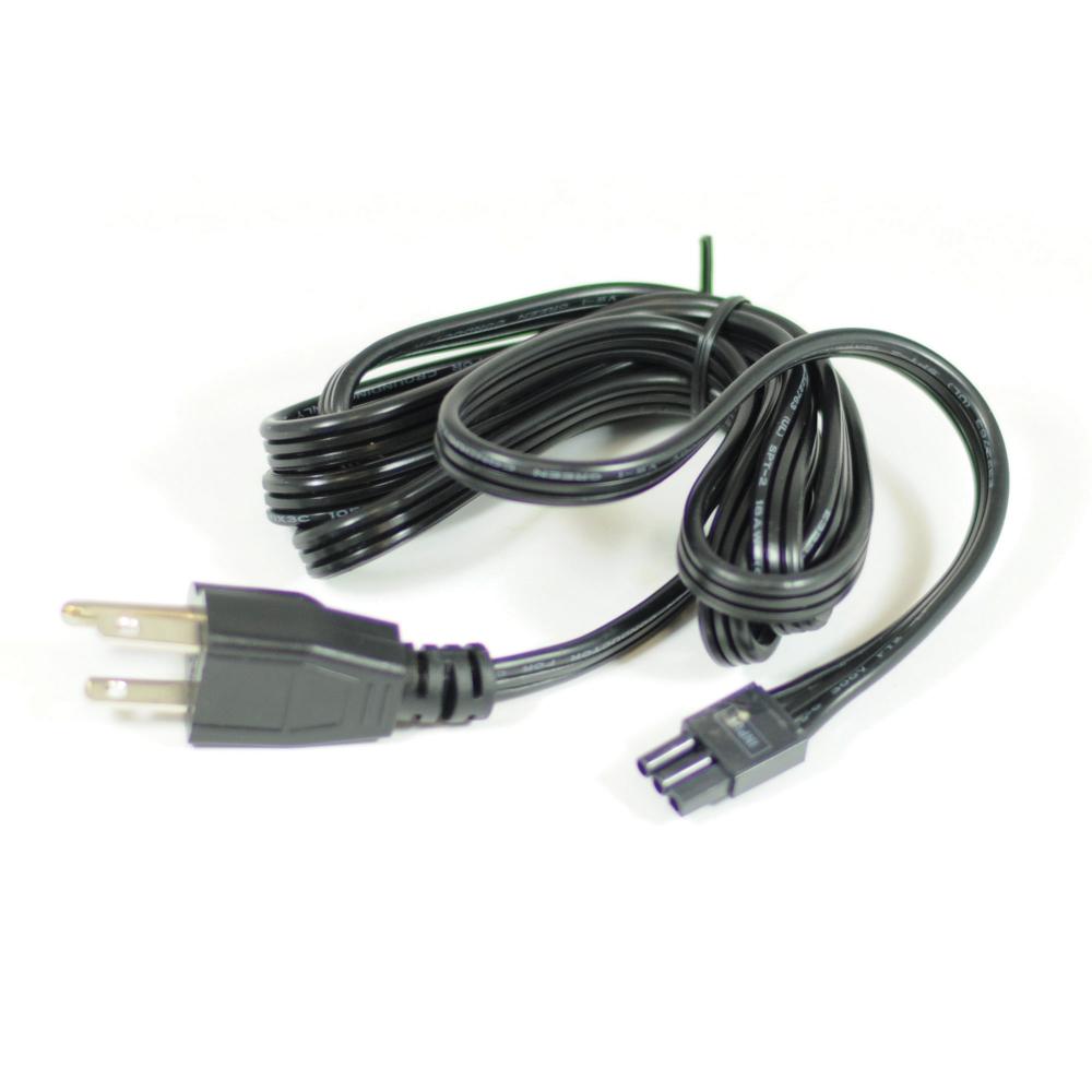 72&#34; LEDUR Cord & Plug, Black