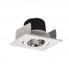 Nora NIOB-2SG27QWW - 2" Iolite LED Square Adjustable Gimbal, 10-Degree Optic, 800lm / 12W, 2700K, White Finish