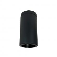 Nora NYLI-6SL351BBB - 6" Cylinder, Black, Surface Mount, 35W Med Base LED, Refl. Black