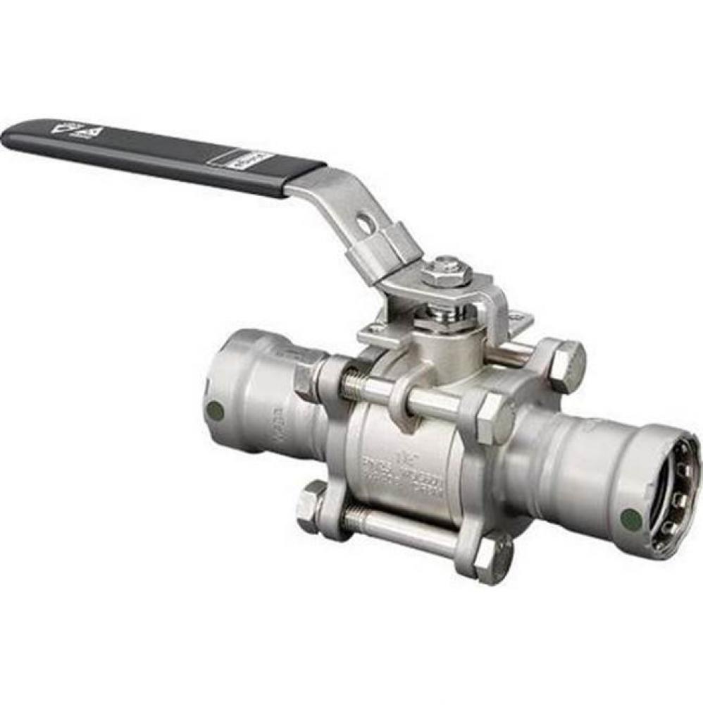 Viega&#xa0;Megapress 3-Piece Ball Valve P1:  3/4; P2:  3/4