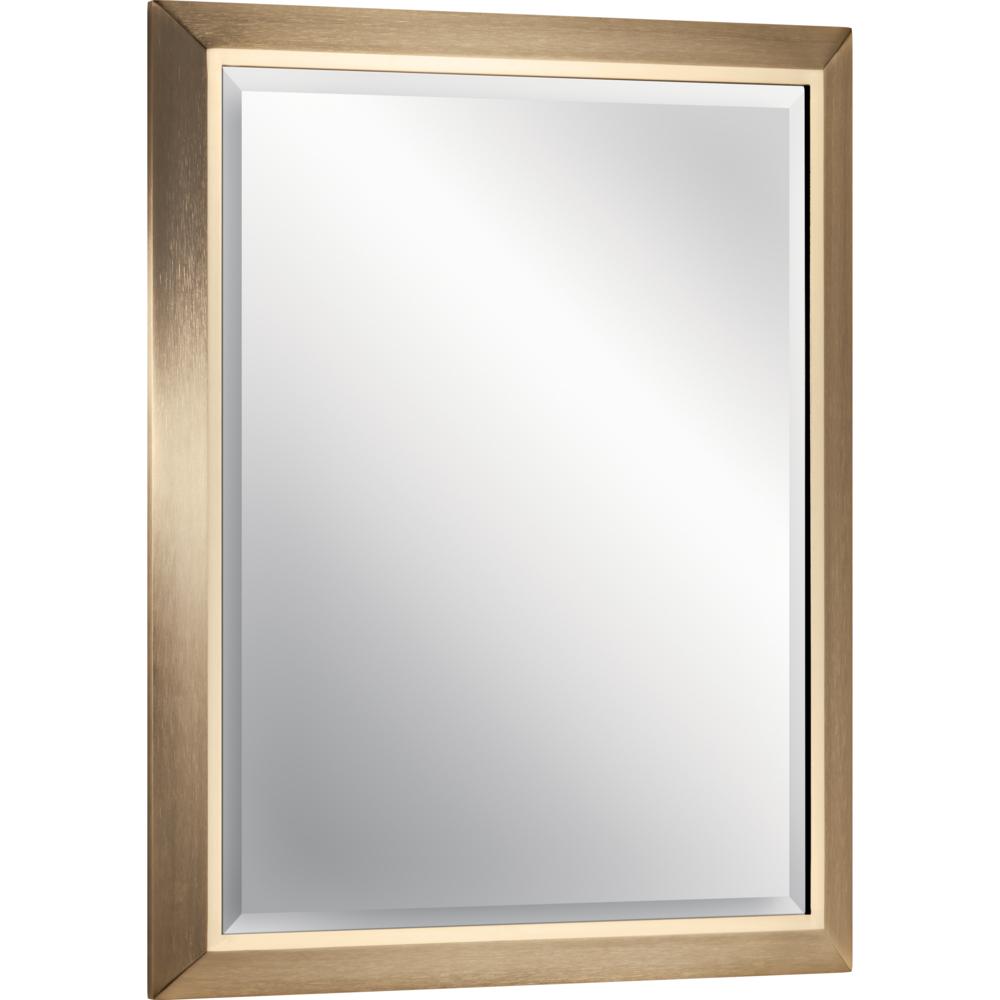 24&#34; Rectangular Mirror in Champagne Bronze