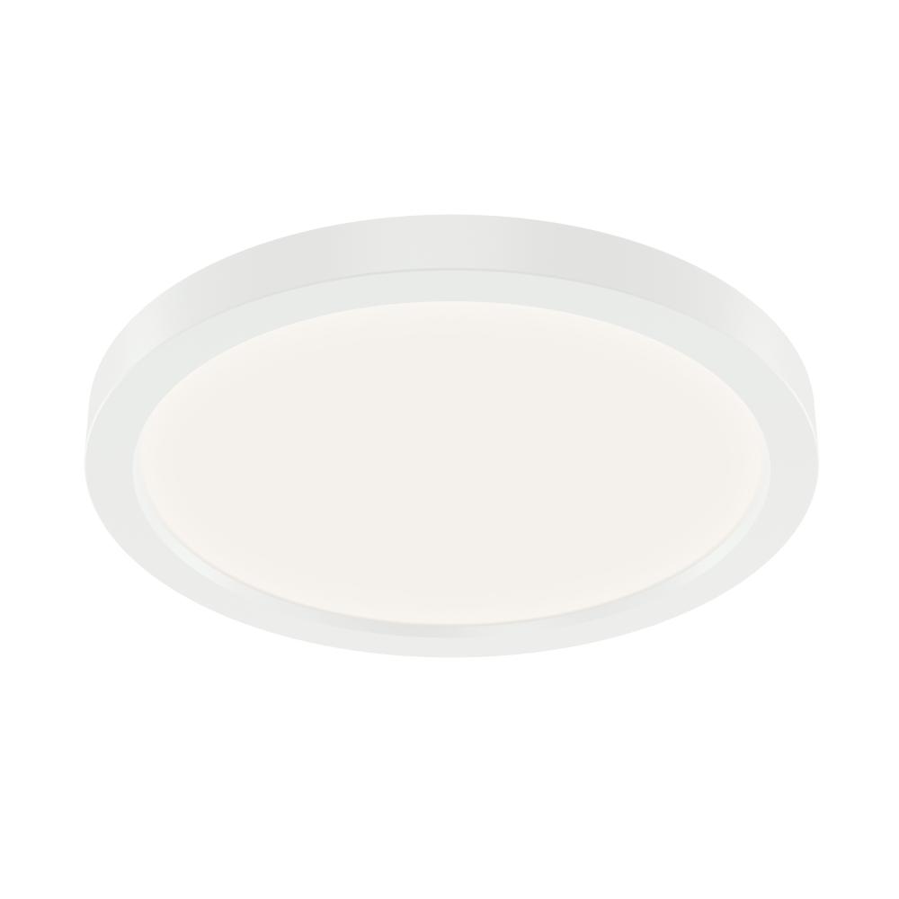 Ara 9.25&#34; Round LED Flush mount in White