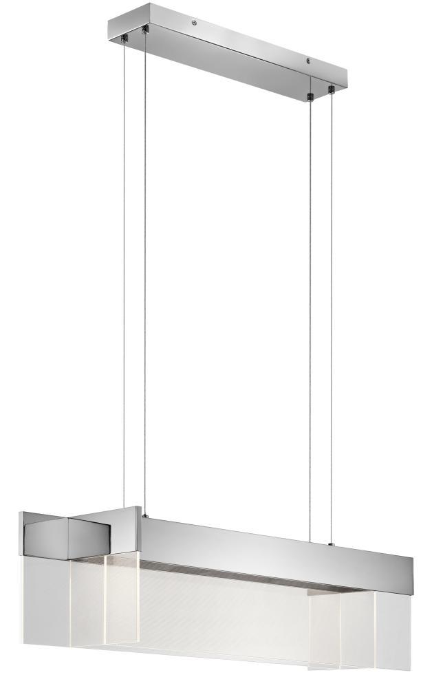 Geo 32&#34; LED Linear Pendant Chrome