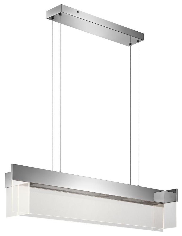 Geo 48&#34; LED Linear Pendant Chrome