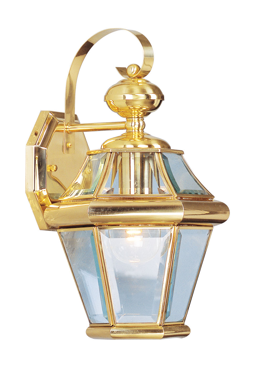 1 Light PB Outdoor Wall Lantern