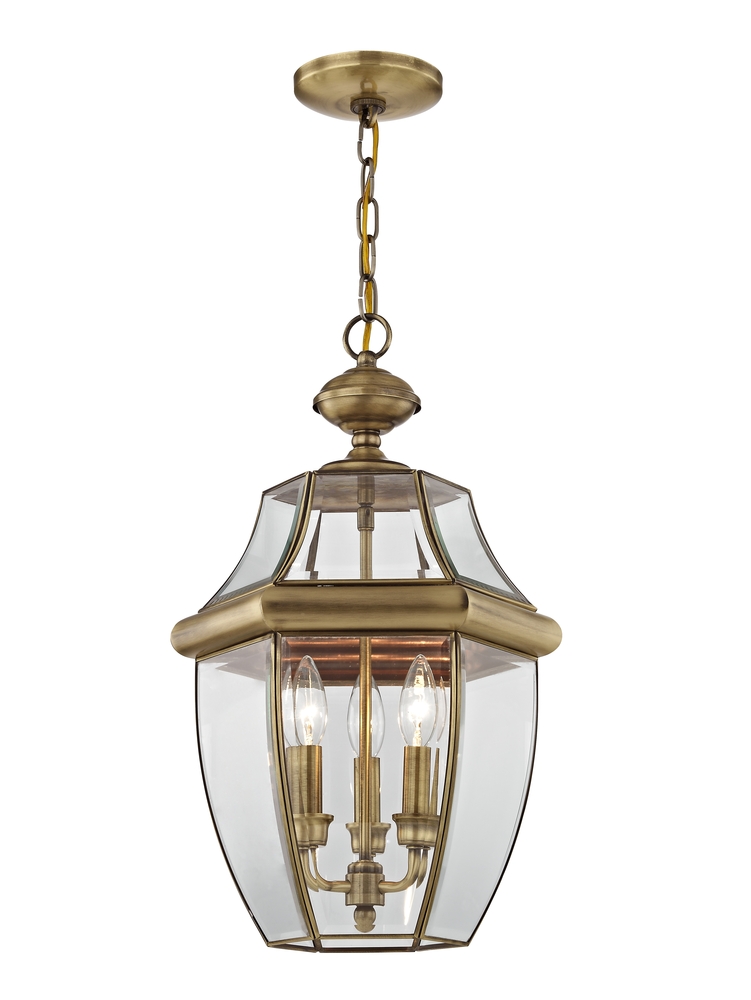 3 Light AB Outdoor Chain Lantern