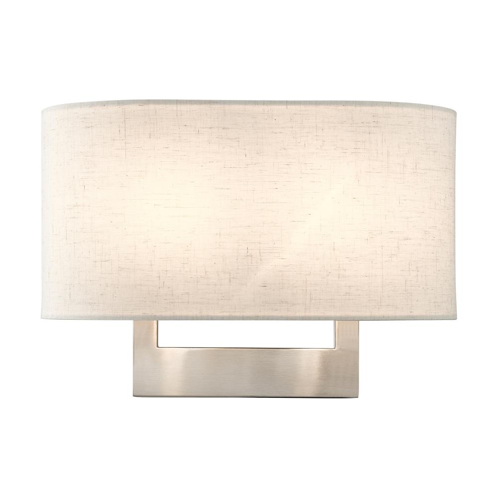 2 Light Brushed Nickel Medium ADA Sconce