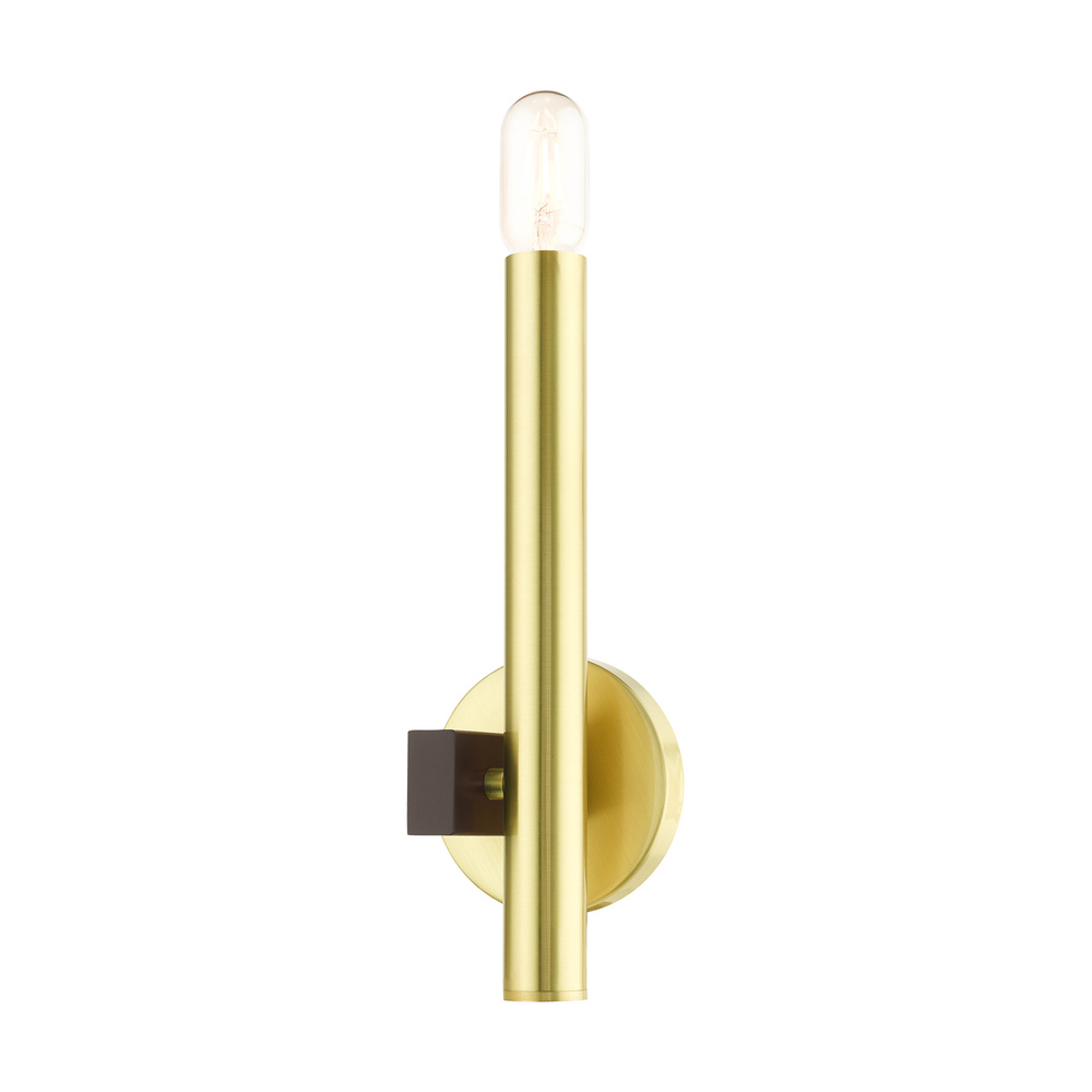 1 Lt Satin Brass ADA Single Sconce