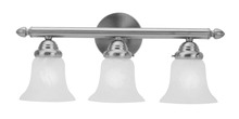 Livex Lighting 1063-91 - 3 Light Brushed Nickel Bath Light