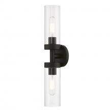 Livex Lighting 16172-04 - 2 Light Black ADA Vanity Sconce