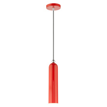 Livex Lighting 46751-72 - 1 Lt Shiny Red Pendant