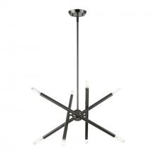 Livex Lighting 46774-46 - 8 Light Black Chrome Chandelier