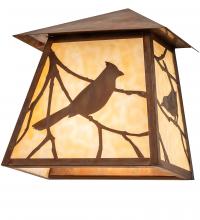 Meyda Black 243782 - 12" Wide Stillwater Song Bird Wall Sconce