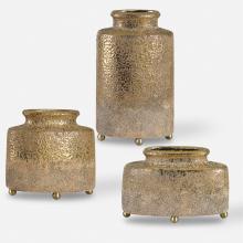 Uttermost 18924 - Kallie Metallic Golden Vessels S/3