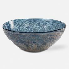 Uttermost 18099 - Genovesa Aqua Glass Bowl