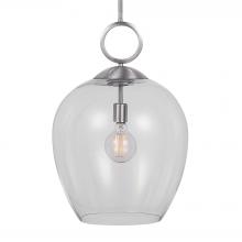 Uttermost 22169 - Calix Nickel 1 Light Glass Pendant