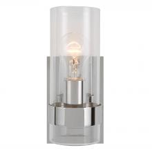 Uttermost 22550 - Cardiff Nickel 1 Light Cylinder Sconce