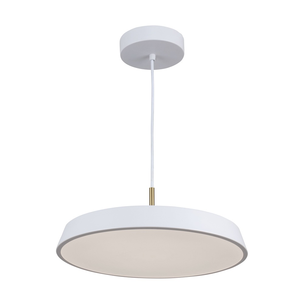 Lexi Collection 1-Light 16&#34; Pendant White