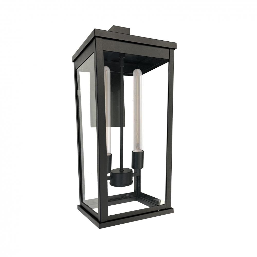 Elmgrove-2-Light Outdoor Wall Light-10&#34;-Black