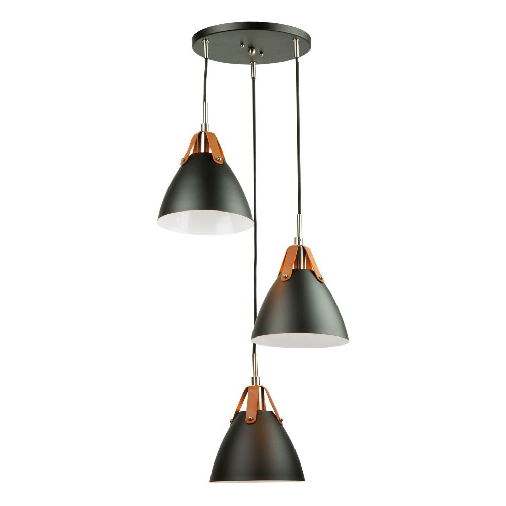 Tote 3 Light Pendant Black