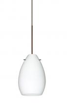  1XC-171307-BR - Besa Pendant Pera 6 Bronze Opal Matte 1x50W Halogen