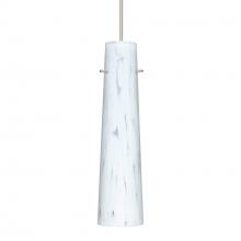  XP-567419-LED-SN-L - Besa Camino Pendant Satin Nickel Carrera 1x50W Halogen, 15Ft. Cord