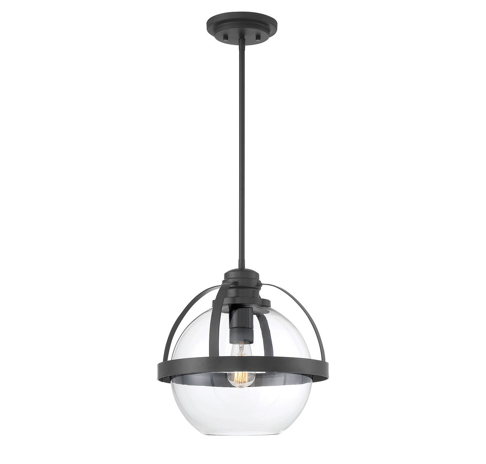 Pendleton 1-Light Pendant in  Matte Black