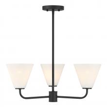 Savoy House 1-4013-3-89 - Blair 3-Light Chandelier in Matte Black