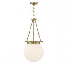 Savoy House 7-3901-3-322 - Manor 3-Light Pendant in Warm Brass