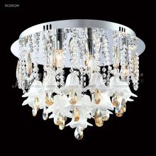 James R Moder 96324S2GTE - Murano Collection Flush Mount