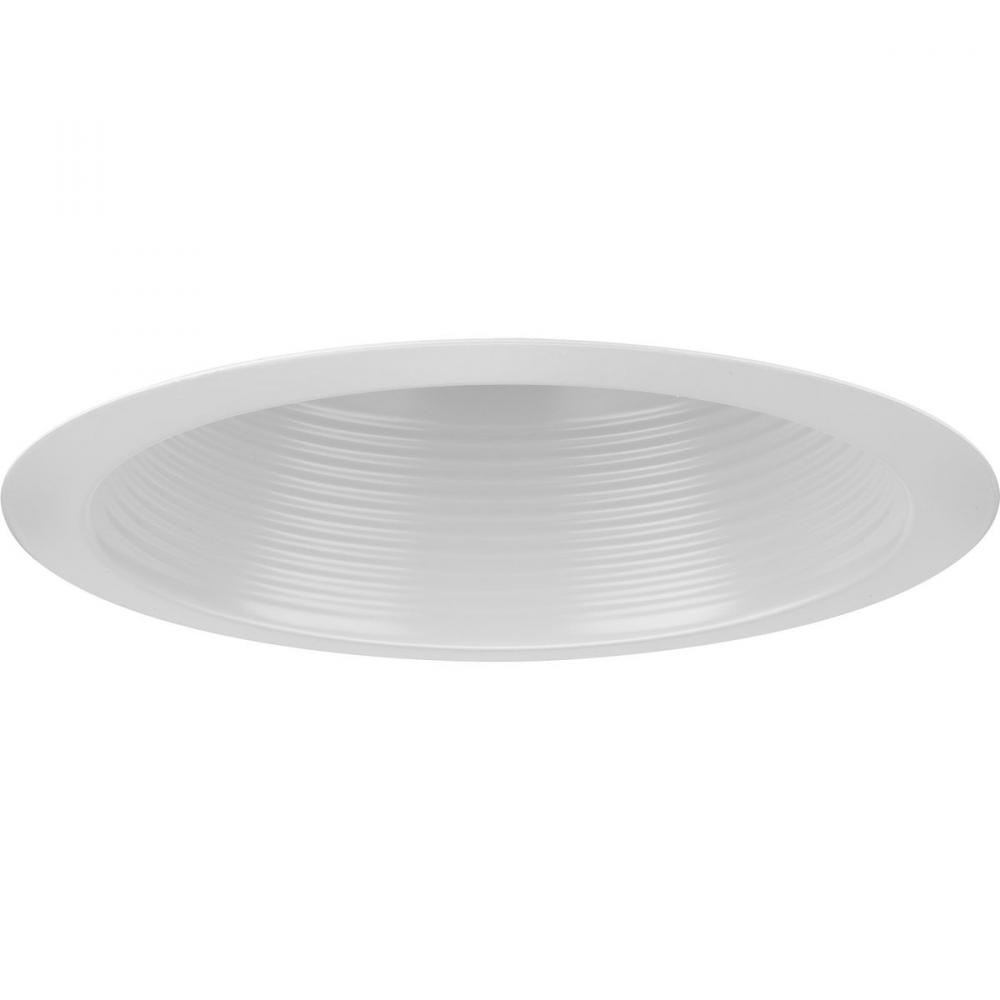 6&#34; Satin White Recessed Step Baffle Trim for 6&#34; Housing (P806N series)