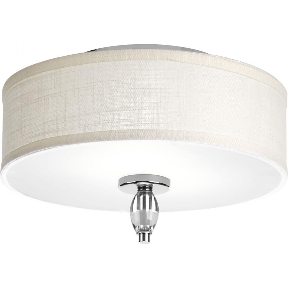 Status Collection 13&#34; Two-Light Flush Mount