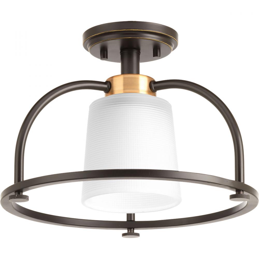 West Village Collection 13-1/2&#34; One-Light Semi-Flush Convertible