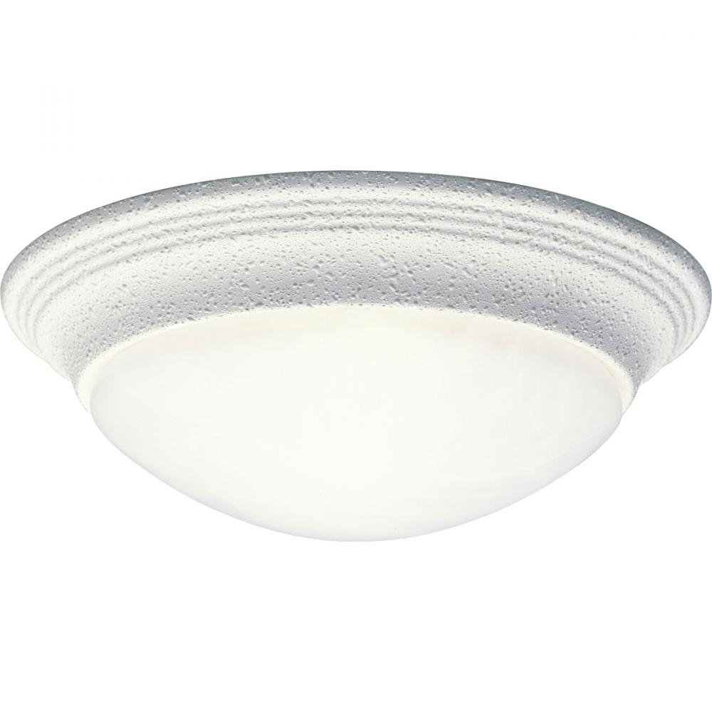 One-Light Alabaster Glass 11-1/2&#34; Close-to-Ceiling